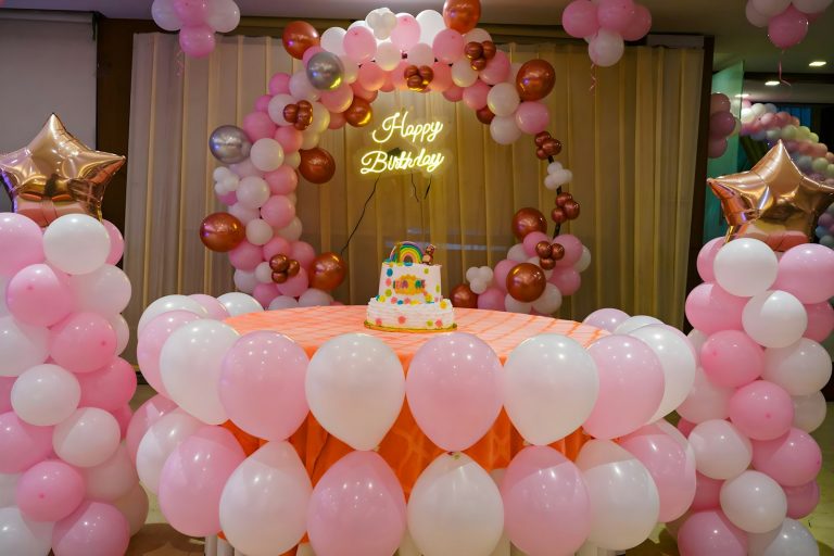 Birthday balloon decoration